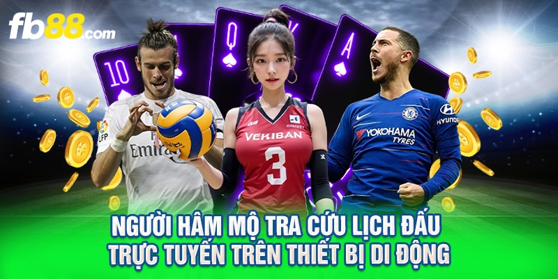 Người hâm mộ tra cứu lịch đấu trực tuyến trên thiết bị di động